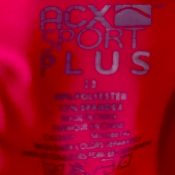 ACX Sport Bright Pink Zip Front Jacket Size 2X Functioning - Picture 4 of 4